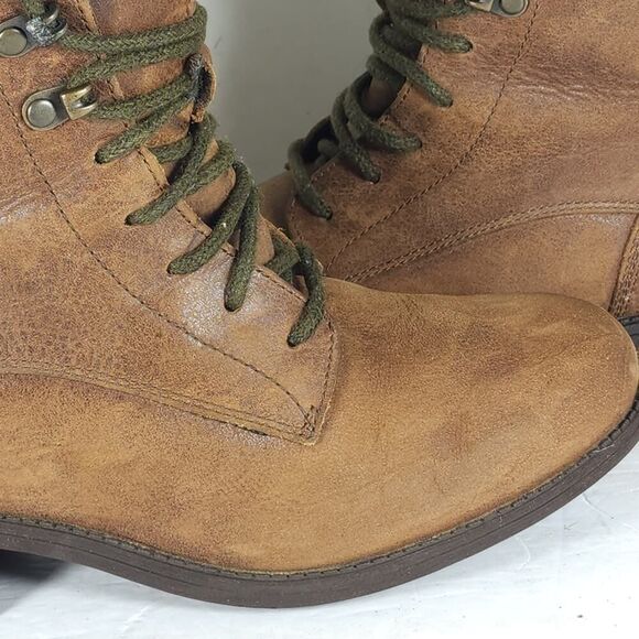 Ugg Women's Denali US8 Brown Leather Lace Up Sheepskin Lined LaceUp Combat Boots - Picture 15 of 16